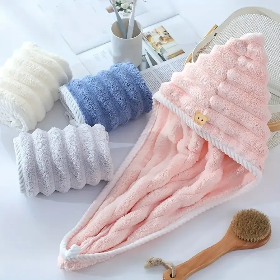 Super Absorbent Quick Drying Hair Towel – Magic Instant Dry Hair Towel